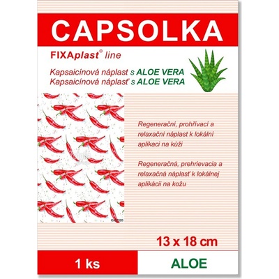 FIXAplast CAPSOLKA kapsaicínová nápl.13 x 18 cm 2 ks