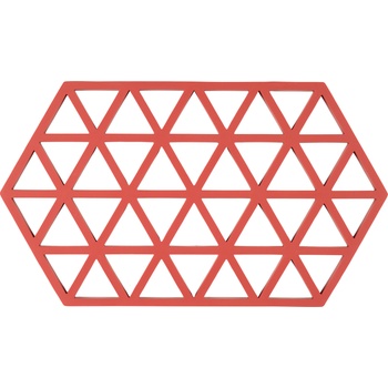 Zone Denmark Triangles Подложка за горещи съдове, 24 cm, червена (36561)