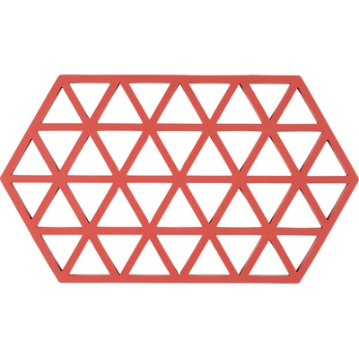 Zone Denmark Triangles Подложка за горещи съдове, 24 cm, червена (36561)