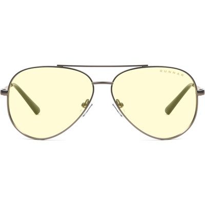 GUNNAR Геймърски очила GUNNAR Maverick Gunmetal, Amber, Сребрист | GUN-MAV-05001 (GUN-MAV-05001)