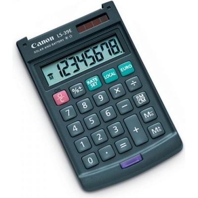 Canon LS-39E/ Kalkulačka/ 8 místný displej/ Přepočet na EUR/ Černá 4046A014