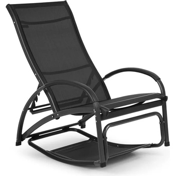 Blumfeldt Beverly Wood, шезлонг, люлеещ се стол, алуминиев, черен (GDMC2-Berverlywd-BL) (GDMC2-Berverlywd-BL)