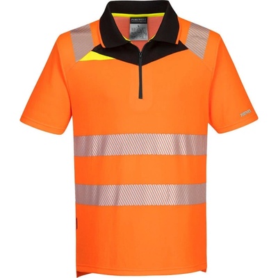 Portwest DX412 polokošile DX4 Hi-Vis S/S oranžová černá L