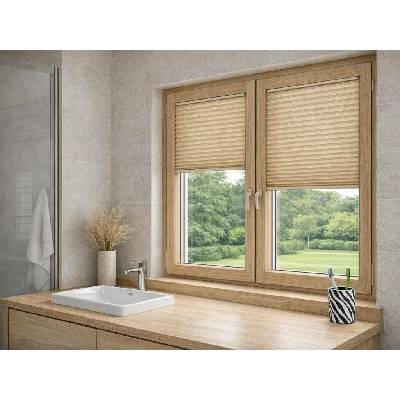 Zebra-shop Plissé Lux Dolomit Krémový melír PD301 85 x 191-230 cm