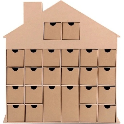 Stoklasa Adventní kalendář domeček k dozdobení 36 x 40 x 6 cm