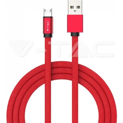 V-TAC 1м. Микро USB Кабел Червен Серия "Ruby (VT-5341)