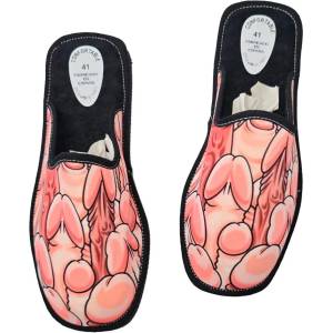  Домашни пантофи с пениси, провокативни и удобни - Penis Shoes 39-40-41 (D-245400)
