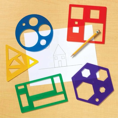 Learning Resources Шаблони за рисуване - Основни геометрични фигури