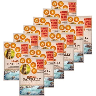 Iams Naturally Salmon 12 x 85 г