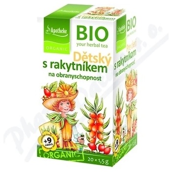 Apotheke Bio bylinný s rakytníkem 20 x 1,5 g