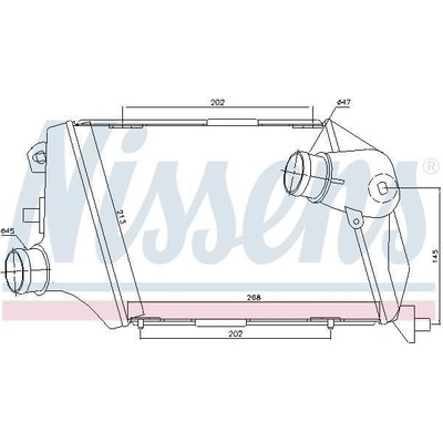 NISSENS Chladič vzduchu intercooler NIS 96676