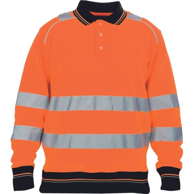 Cerva Knoxfield HI-VIS reflexní polo mikina oranžová