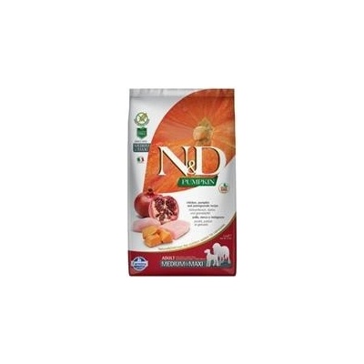 N&D Pumpkin Dog adult velké a střední Grain Free Chicken & Pomegranate 2 x 12 kg