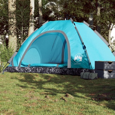 vidaXL Къмпинг палатка 5-местна синя бързо освобождаване (4004174)