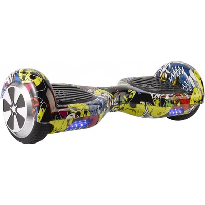 Hoverboard EcoWheel 6,5" standard s bluetooth grafitty Yellow
