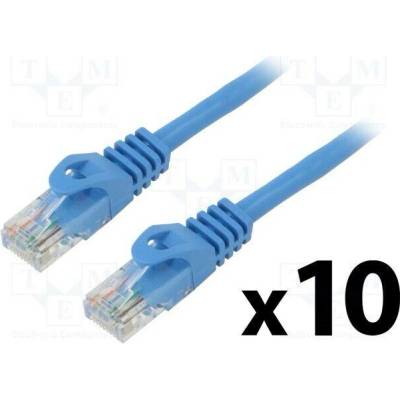 Lanberg PCU6-20CC-0025-B Patch U/UTP Cat 6 RJ45 vidlice z obou stran lanko CCA