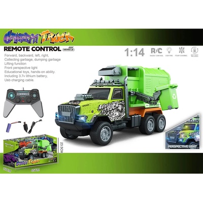 Armtoys ДЕТСКИ КАМИОН ЗА БОКЛУК 1: 14 С ДИСТАНЦИОННО И ПОВДИГАЧ