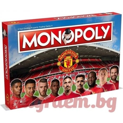 Winning Moves Настолна игра Монополи ФК Манчестър Юнайтед (wm31684)