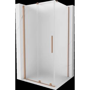 Mexen Velar плъзгаща се душ кабина 110 x 70 см, мраз, четкан мед - 871-110-070-31-65 (871-110-070-31-65)