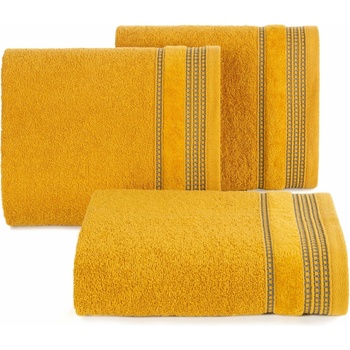 EufiR sada uterákov Amanda5 70 x 140 cm horčicová 3ks