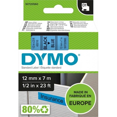 Dymo D1 45016 12 mm modrá / čierna tlač 7 m S0720560