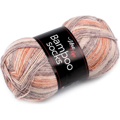 Prima-obchod Pletací příze Bamboo Socks / ponožkovka 100 g, barva 4 (7905) béžová světlá