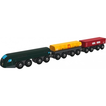 Playtive Dřevěný vlak nákladní vlak