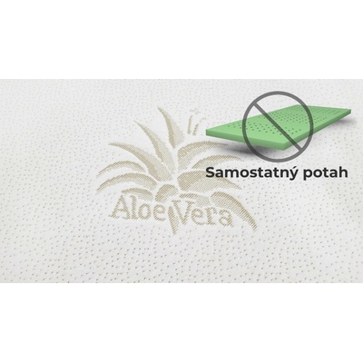 Bedton Potah na topper Aloe Vera nepodšitý 170g/m² 120x200x4