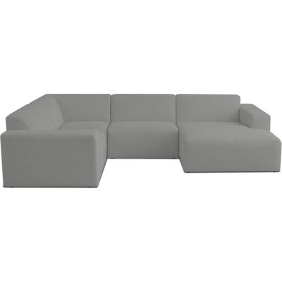 Scandic Сив ъглов диван от букле ("U" форма) Roxy - Scandic (U corner Right CM 3grey)
