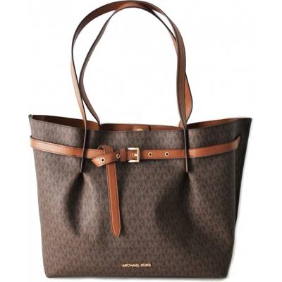 Michael Kors Emilia large shopper kabelka logo brown