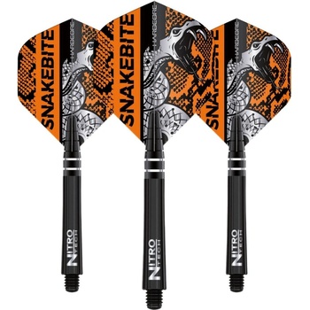 Red Dragon Sada letek a násadek - Peter Wright Snakebite Combo - Orange