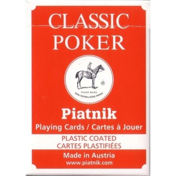 Piatnik Карти за игра Piatnik - Classic Poker, червени
