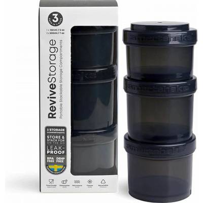 Sada dávkovačov SMARTSHAKE Revive 3v1 - 550 ml černá
