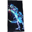 JERRY FABRICS Osuška Dinosaur Black 70x140 cm