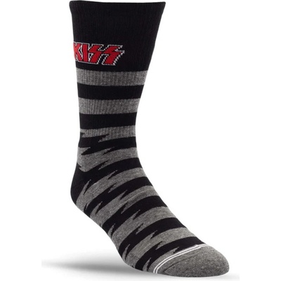 Perri´s Socks ponožky KISS STRIPE KSA302-036 CHARCOAL MIX