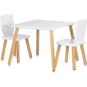 TOYS Комплект маса с два стола mdf мече и кот (diwh02440323)
