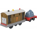 Fisher Price Motorizovaná lokomotiva Toby s vagónem HYN30
