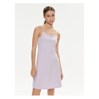 Tommy Hilfiger Лятна рокля Essential DW0DW17988 Виолетов Slim Fit (Essential DW0DW17988)