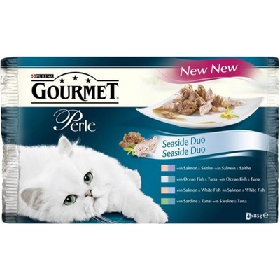 Nestle Nestlé Gourmet Perle Multipack duo losos & treska 4 x 85 g