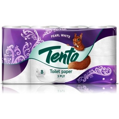 Tento Ellegance Pearl White 3-vrstvý 8 ks