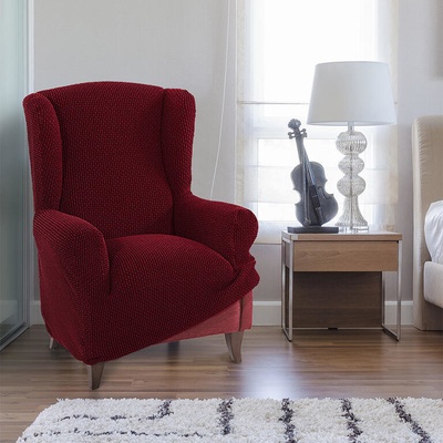 Nueva Textura potah na křeslo ušák Niagara bordó 70 - 95 cm