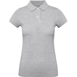 B&C Collection B&c inspire polo / Дамска поло тениска от органичен памук пике - сиво l (01044061003)