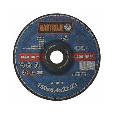 Nástroje cz Kotouč brusný 150 x 4,0 x 22 mm IM-4-150-4,0