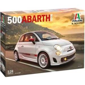 Italeri Комплект модел автомобил 3674 - 500 Abarth (2008) (1: 24)