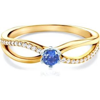 Image 1 of SAVICKI Годежен пръстен: двуцветно злато. син сапфир