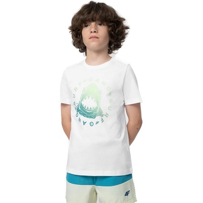 4F t shirt M283 10S WHITE bílá