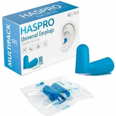 Haspro Multi10 Univerzálne špunty do uší modré 10 párov