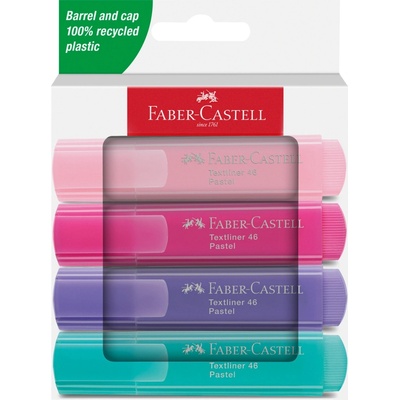 Faber Castell Textliner 46 Pastel sada 4 ks