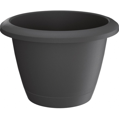 PROSPERPLAST Kvetináč RESPANA BASIC antracit 29,5 cm