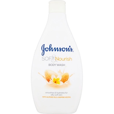 Johnson's sprchový gél Soft Nourish Almond Oil&Jasmine Aroma 400 ml